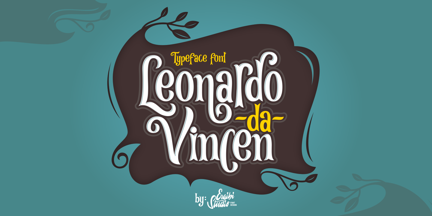 Leonardo da Vincen Font